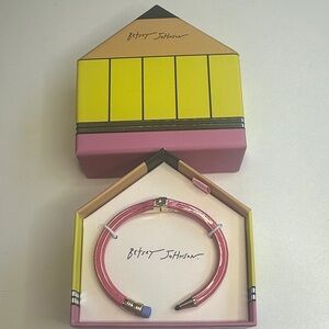 NWT Betsey Johnson Pink Pencil Bangle